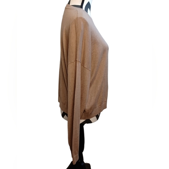 CRUSH 01234 Cotton Silk Cashmere Loose Fit Nuetral Jumper Sweater - Picture 3 of 12